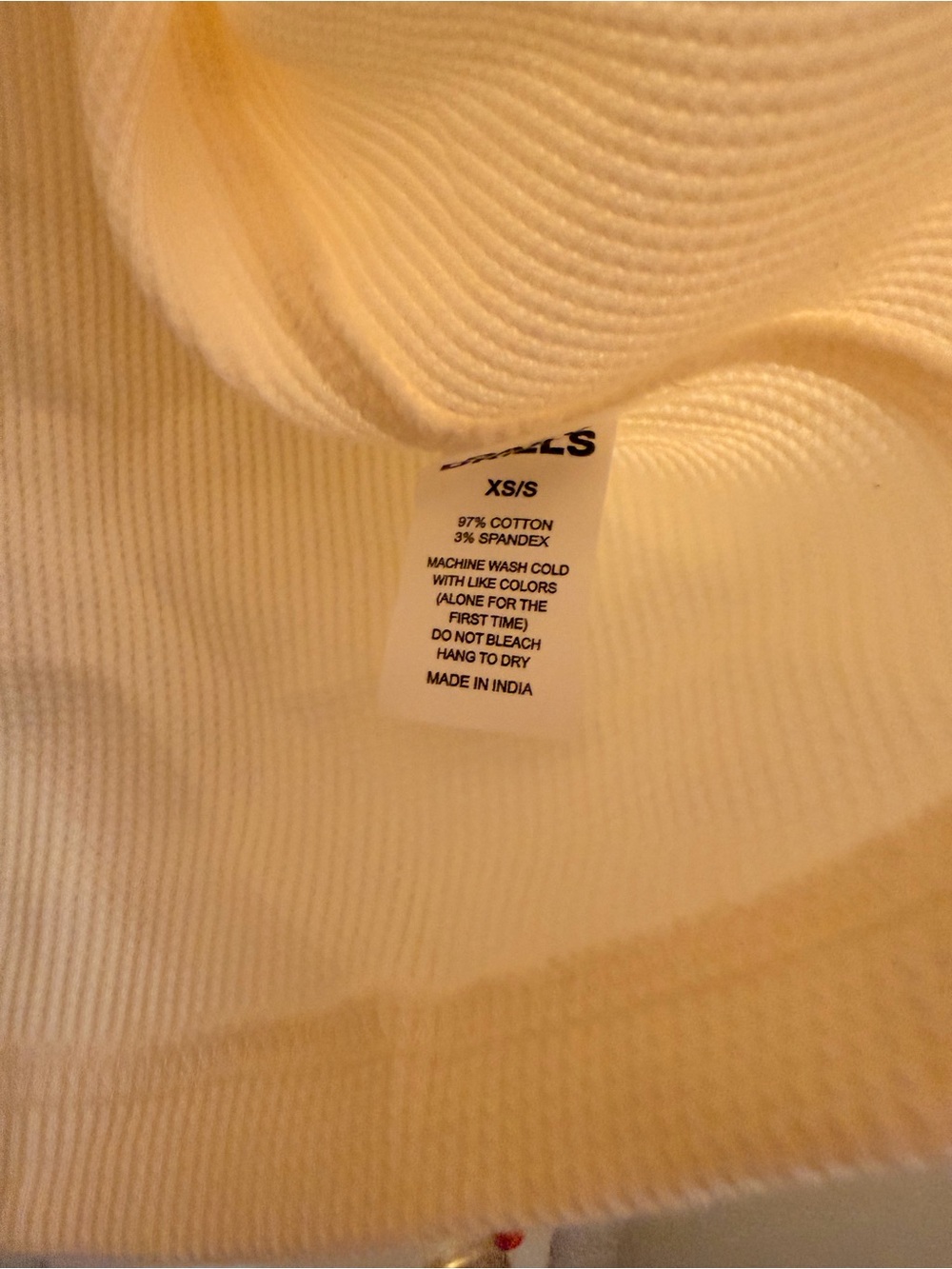 Daily Drills x Driscolls Cream Long Sleeve Tee with Red Trim and Logo - Picture 5 of 6